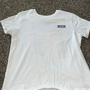 Vans, white graphic t-shirt